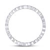 Image 3 : 1/5 CTW Round Diamond Machine-Set Ring 14kt White Gold - REF-21W5F