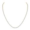 Image 1 : 10 & 1/2 CTW Mens Round Diamond Studded 22" Tennis Chain Necklace 10kt Yellow Gold - REF-540K3R