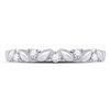 Image 2 : 1/10 CTW Round Diamond 5-Stone Stackable Ring 14kt White Gold - REF-15X5T