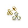 Image 1 : Genuine 1.50 ctw Aquamarine Earrings 14KT Yellow Gold - REF-22K3V