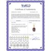 Image 2 : Genuine 5.28 ctw Amethyst & Diamond Necklace 14KT Yellow Gold - REF-70X6M