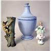 Image 2 : A PAIR OF MAJOLICA TWIG FORM CANDLE STI