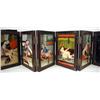Image 3 : AN EGLOMISE EROTIC SEVEN PANEL SCREEN
