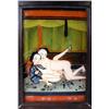 Image 5 : AN EGLOMISE EROTIC SEVEN PANEL SCREEN