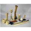 Image 1 : A GROUP OF CARVED IVORY AND BONE ARTICL