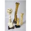 Image 2 : A GROUP OF CARVED IVORY AND BONE ARTICL