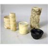 Image 3 : A GROUP OF CARVED IVORY AND BONE ARTICL