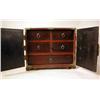Image 2 : A RED LACQUERED BRASS MOUNTED BOX