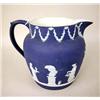 Image 2 : FIVE BLUE JASPERWARE TABLE ITEMS