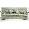 Image 1 : A PAIR OF CELADON CURVED BACK UPHOLSTER