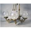 Image 1 : A GEORGIAN STYLE GILT METAL FIVE LIGHT 