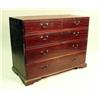 Image 1 : A GEORGE III MAHOGANY CHEST OF DRAWERS
