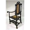 Image 1 : A WILLIAM AND MARY BLACK PAINTED BEECHW