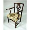Image 2 : A GEORGE III MAHOGANY ARMCHAIR