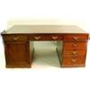 Image 1 : A GEORGE III LEATHER INSET MAHOGANY PAR