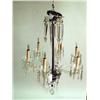 Image 1 : A SIX LIGHT CRYSTAL CHANDELIER