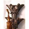 Image 2 : A PAIR OF CARVED OAK WALL SCONCES