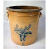 Image 1 : A THREE GALLON CYLINDRICAL CROCK