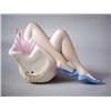 Image 3 : A CYBIS FIGURINE OF A SITTING GIRL HOLD