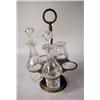 Image 1 : A SILVER PLATED CRUET STAND