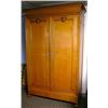 Image 2 : A VICTORIAN FIGURED OAK WARDROBE