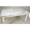 Image 2 : A WHITE PAINTED PINE MARBLE TOP FARM TA