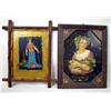 Image 1 : FOUR FRAMED POLYCHROME EGLOMISE PAINTIN