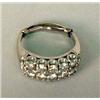 Image 1 : A 14K WHITE GOLD AND DIAMOND RING