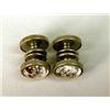 Image 2 : A PAIR OF DOG CRYSTAL FORM CUFF LINKS.