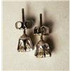Image 2 : A PAIR OF 14K WHITE GOLD AND DIAMOND ST