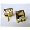 Image 2 : A PAIR OF 18K YELLOW GOLD WITH EMERALD 