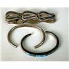 Image 1 : THREE STERLING SILVER BRACELETS