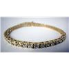 Image 1 : A 14K YELLOW GOLD TENNIS STYLE BRACELET