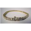 Image 2 : A 14K YELLOW GOLD TENNIS STYLE BRACELET