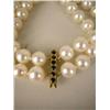 Image 2 : A DOUBLE STRAND PEARL BRACELET WITH A Y