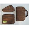 Image 1 : lot of 1 hard side and two soft side pistol cases