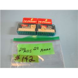 lot of 22 long rifle ammo 200 rounds