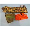 Image 1 : lot of soft side gun case canvas bag orange webbing
