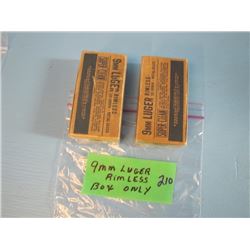 lot of 2 collector boxes only 9 mm Lugar rimless