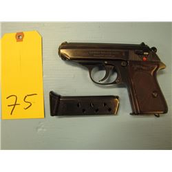 prohibited - - Walther PPK semi automatic double action two clips 7.65 mm German World War II issue 