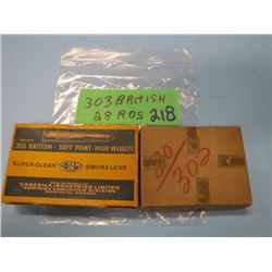 lot of 303 British ammunition 28 rounds