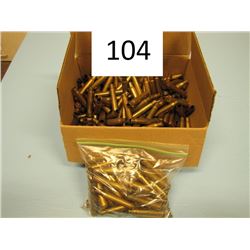 box with 303 brass and bag with 30 06 brass