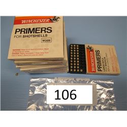 lot of approximately 700 W 209 shotshell primers + 30 large rifle 4 Magnum primers