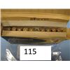 Image 1 : box with nine rounds 35 Remington ammo and one brass