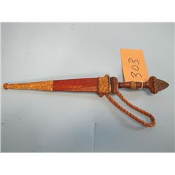 Sahara desert region dagger and Scabbard blade tip on handle braided hanger