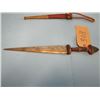 Image 5 : Sahara desert region dagger and Scabbard blade tip on handle braided hanger