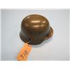 Image 1 : original World War II Nazi steel helmet bullet holes through front and side marked Hptm Witzel