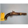 Image 5 : ANTIQUE ...US service 1842 us percussion pistol .54 calibre cap and ball brass hardware lock marked 