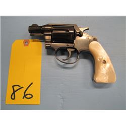 PROHIBITED... Colt Detective Special six shot revolver 38 Special pearl handle style grips double ac