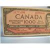 Image 2 : 1954 Canadian bank note $1,000 dollar value Lawson and Bouey signatures